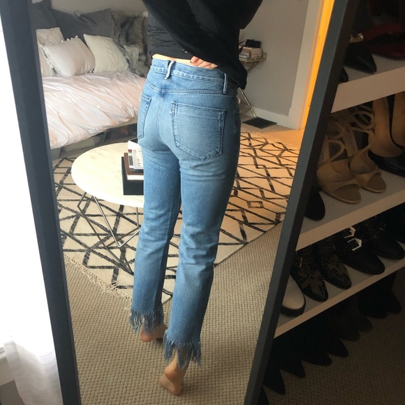 3x1 WM3 Straight Crop Fringe Jeans - Picture 7 of 7